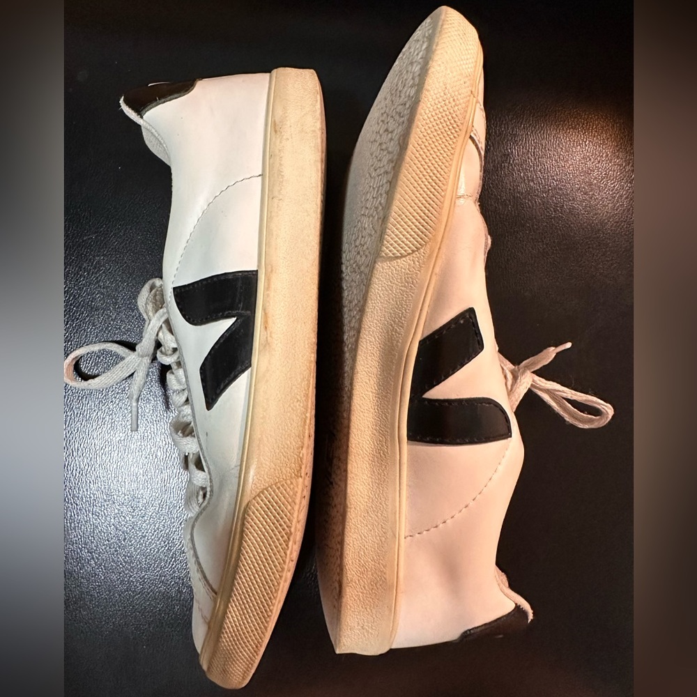 LOW-TOP BLUE AND WHITE VEJA’S